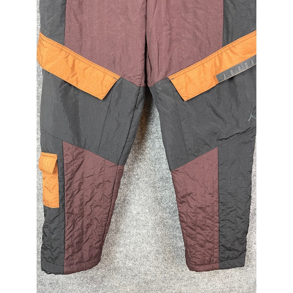 Jordan Flight Cargo Pants Women S Burgundy Black Colorblock Utility Belted EXCL - Picture 3 of 11